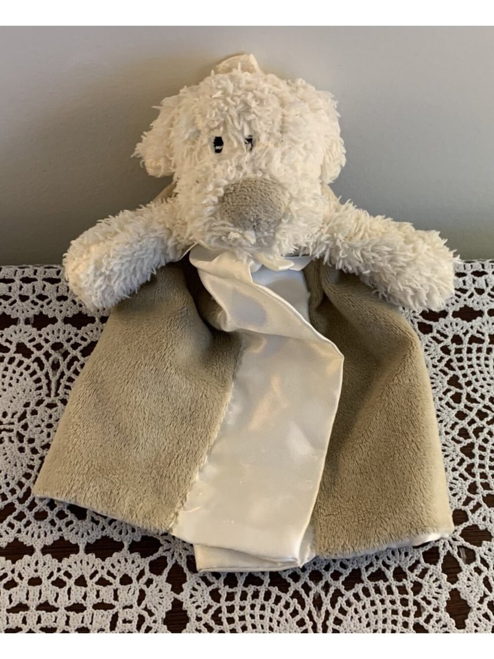 First Friends Teddy Bear Lovey Security Blanket Baby Blankie Soothing 14 Inch